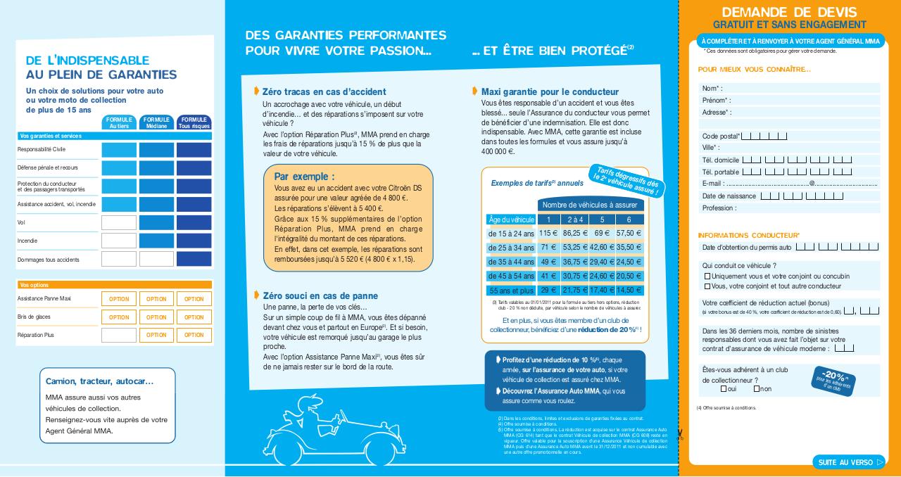 découvrez les avantages de l'assurance auto mma : protection complète, assistance 24/7 et tarification adaptée à votre profil. assurez votre véhicule en toute sérénité avec des garanties personnalisables et un service client à votre écoute.