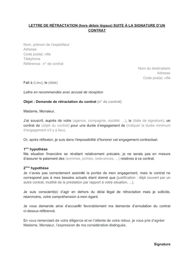 découvrez tout ce que vous devez savoir sur la rétractation d'un contrat de moto. informez-vous sur vos droits, les modalités de résiliation et les étapes à suivre pour annuler votre contrat avec succès.