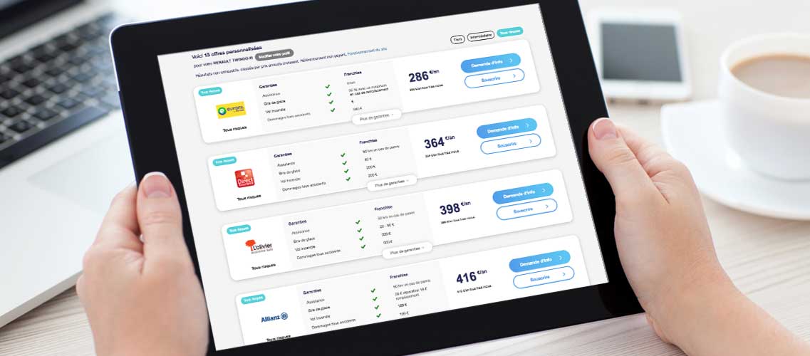 obtenez le meilleur devis pour votre assurance en quelques clics. comparez les offres, choisissez la couverture adaptée à vos besoins et faites des économies sur vos primes d’assurance. simplifiez vos démarches avec notre service en ligne.